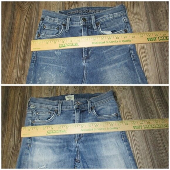 Lot of 2 Citizens Of Humanity Rocket High Rise Skinny Jeans Womens Size 24 - Picture 5 of 14